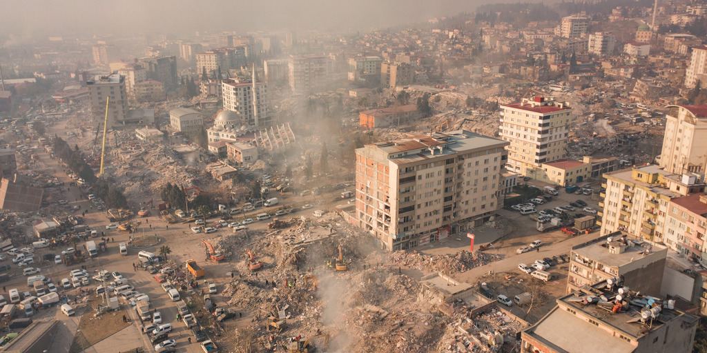 Turkey Earthquake Debris Kahramanmaras City Erdbeben